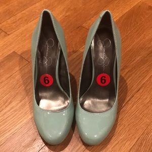 Mint green Jessica Simpson heels size 6